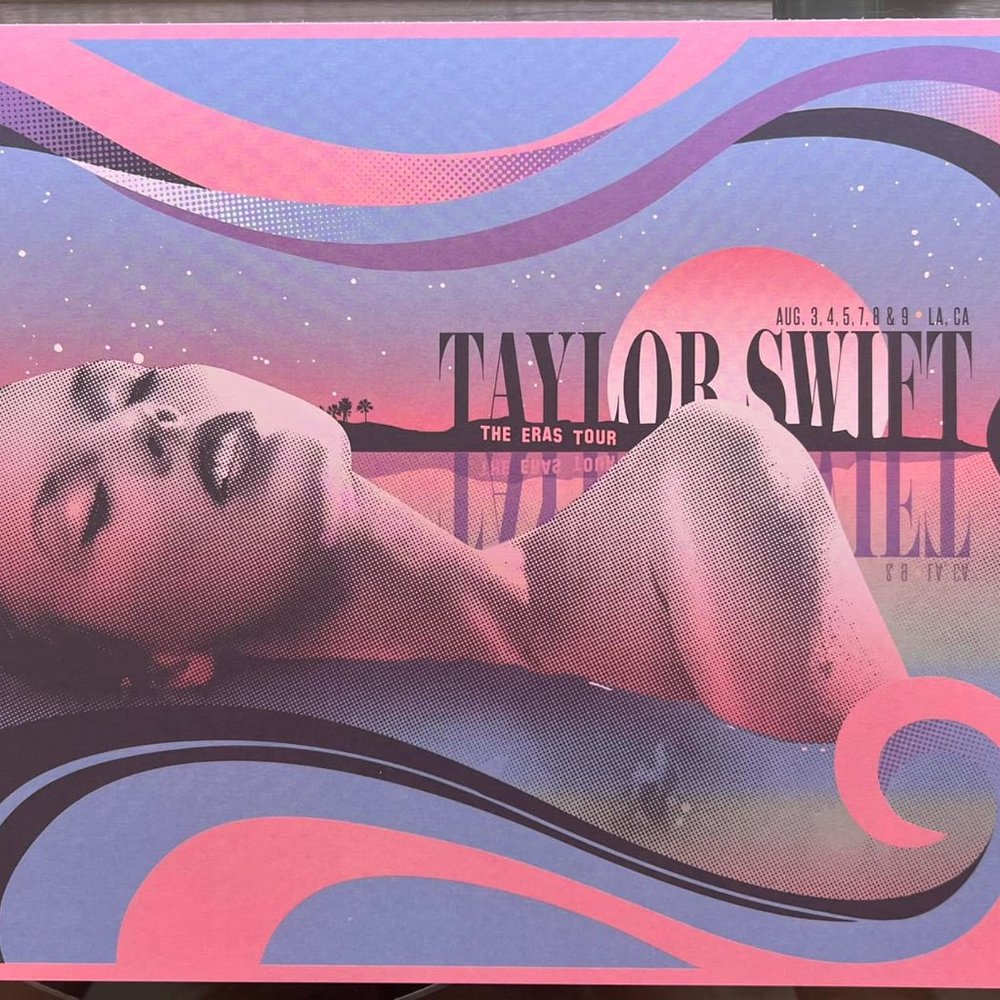 Taylor Swift Eras Tour VIP Poster - Los Angeles